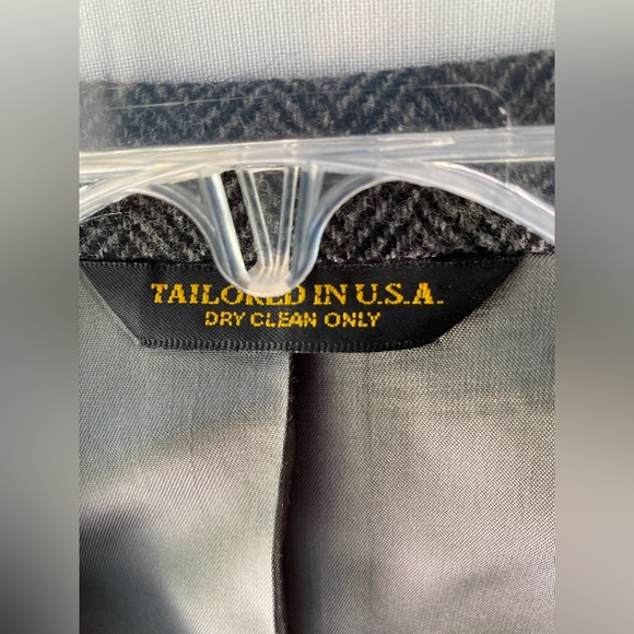 John D Craigmiles Classics Mens Gray Tweed Wool Blazer Jacket Gray Button 42R - Picture 3 of 10